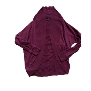 Banana Republic Cocoon Coatigan Sweater burgundy size small